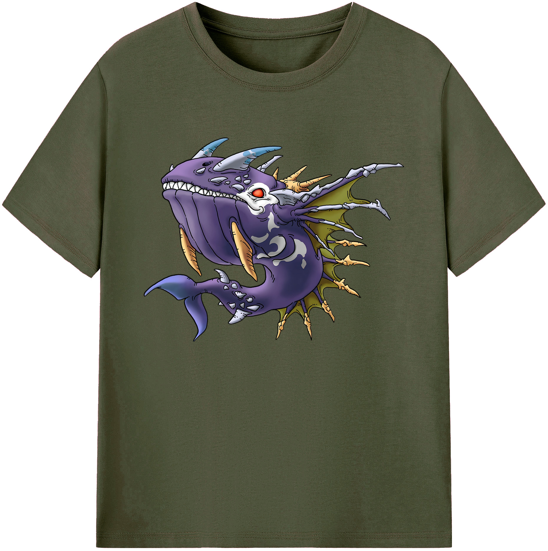 （画像用） ドラゴンクエスト Doragon Kuesuto Dragon Quest 綿100％ メンズ半袖Tシャツ｜肌触りやわらか＆通気性